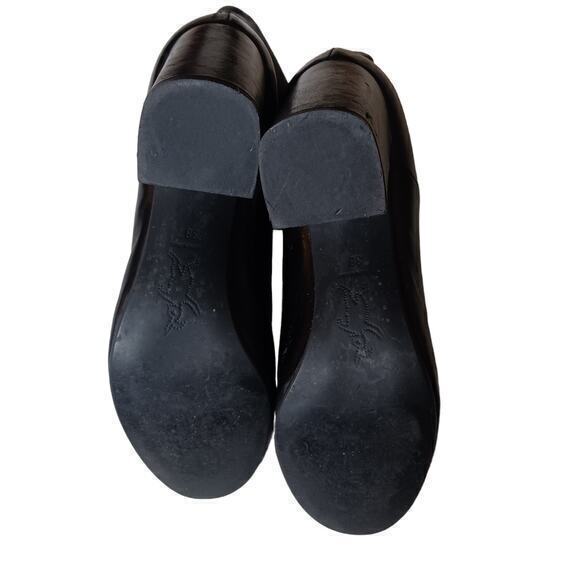 MARNI Ankle Booties Moto Biker Heeled Boots Black Soft Leather Size 38 8 - Picture 6 of 16